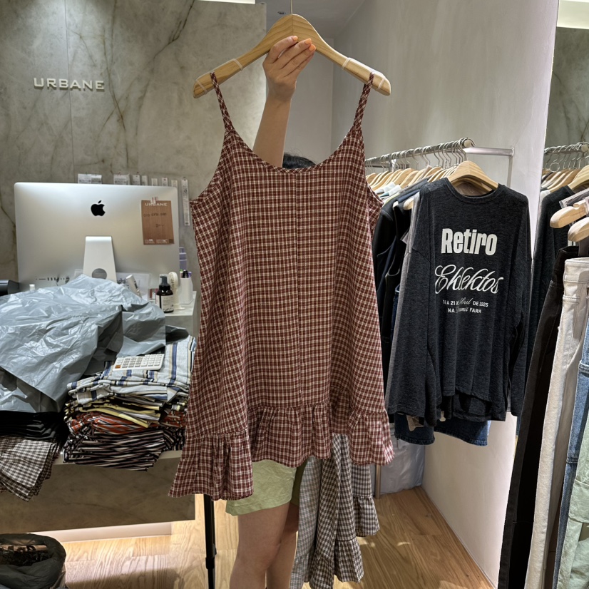URBANE-P韓國代購女裝新品推薦26夏季休閑熱賣真品連衣裙URBANE-P連衣裙