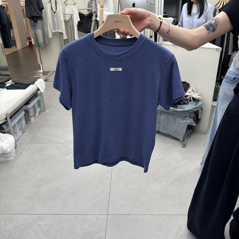 I MFACT東大門代購女士新品熱賣休閑26夏季真品人氣T恤羊毛I MFACTT恤圖色1