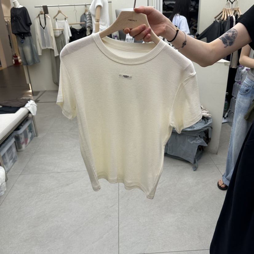 I MFACT東大門代購女士新品熱賣休閑26夏季真品人氣T恤羊毛I MFACTT恤圖色4