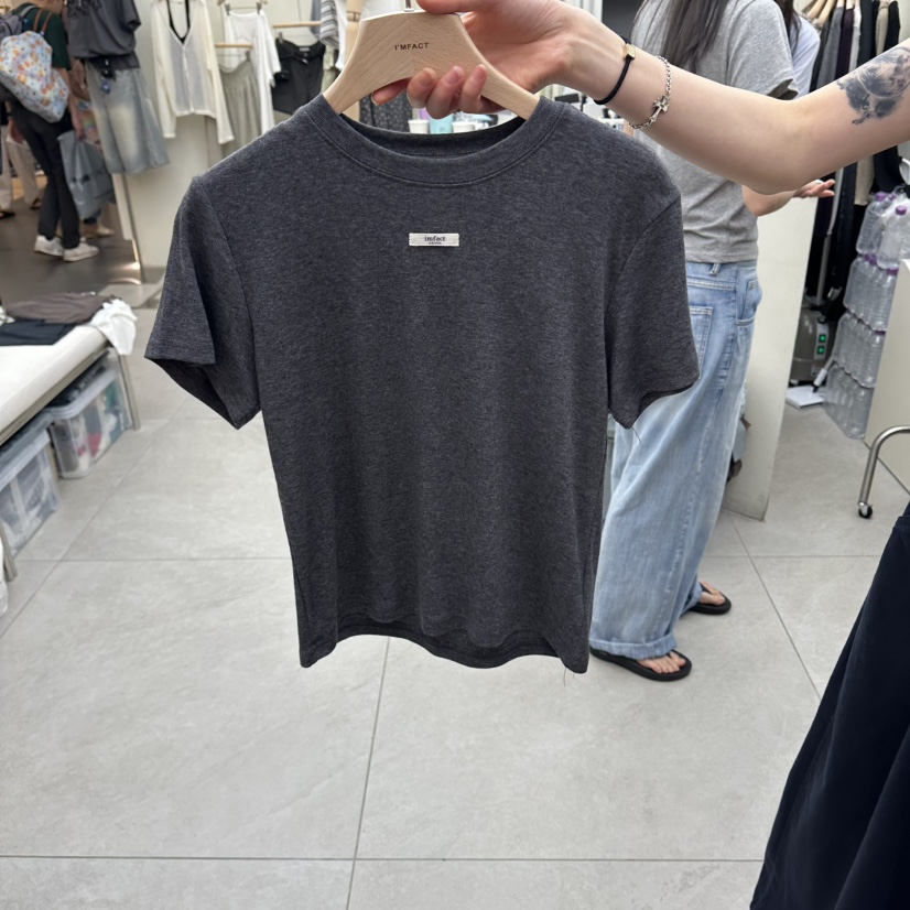 I MFACT東大門代購女士新品熱賣休閑26夏季真品人氣T恤羊毛I MFACTT恤圖色7