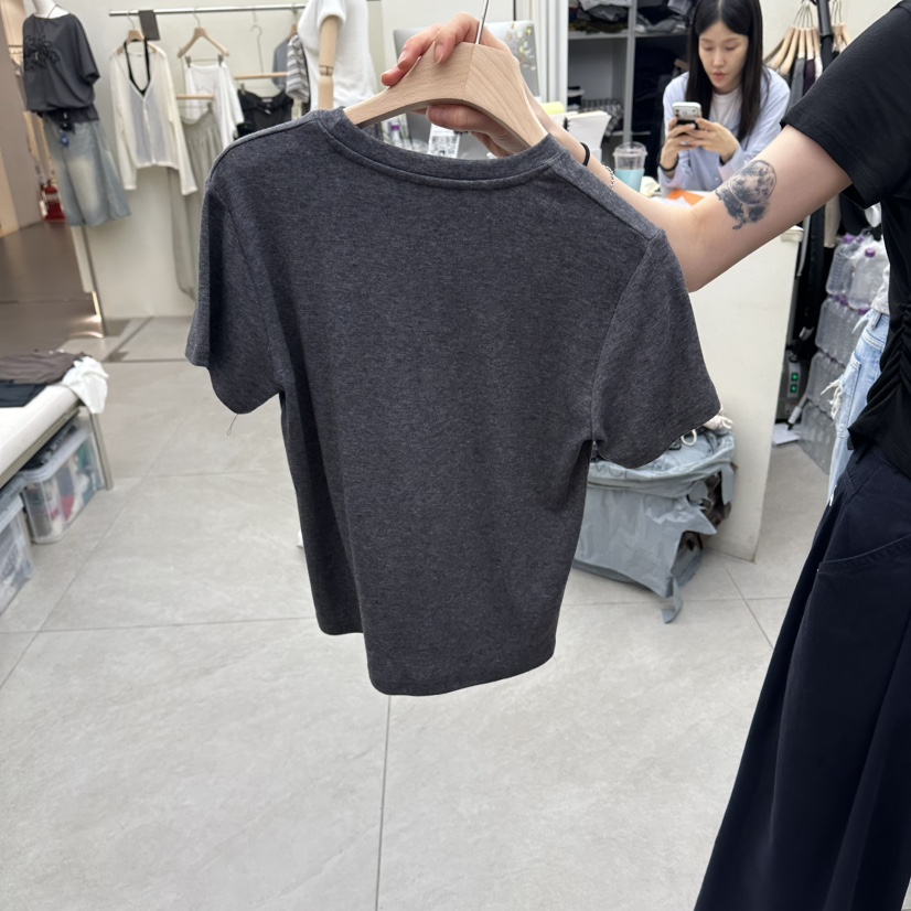 I MFACT韓國直郵女裝新款休閑推薦時尚真品熱賣人氣T恤插肩I MFACTT恤