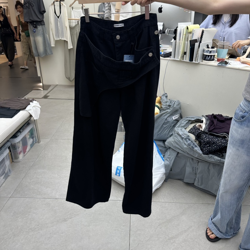 I MFACT東大門直郵女裝新品休閑人氣26夏季牛仔褲裹身裙I MFACT牛仔褲圖色1