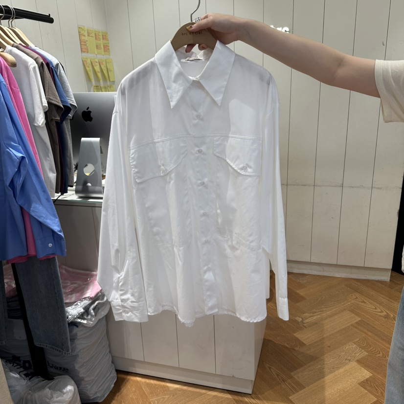 ARC東大門代購女裝新款熱賣人氣真品時尚休閑26夏季襯衫蕾絲衫ARC EN CIEL襯衫/蕾絲衫圖色1