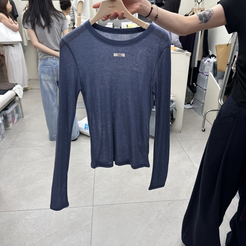 I MFACT韓國直郵女裝新品真品人氣推薦26夏季休閑長袖T恤I MFACT長袖T恤圖色4