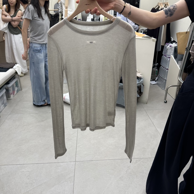 I MFACT韓國直郵女裝新品真品人氣推薦26夏季休閑長袖T恤I MFACT長袖T恤圖色5