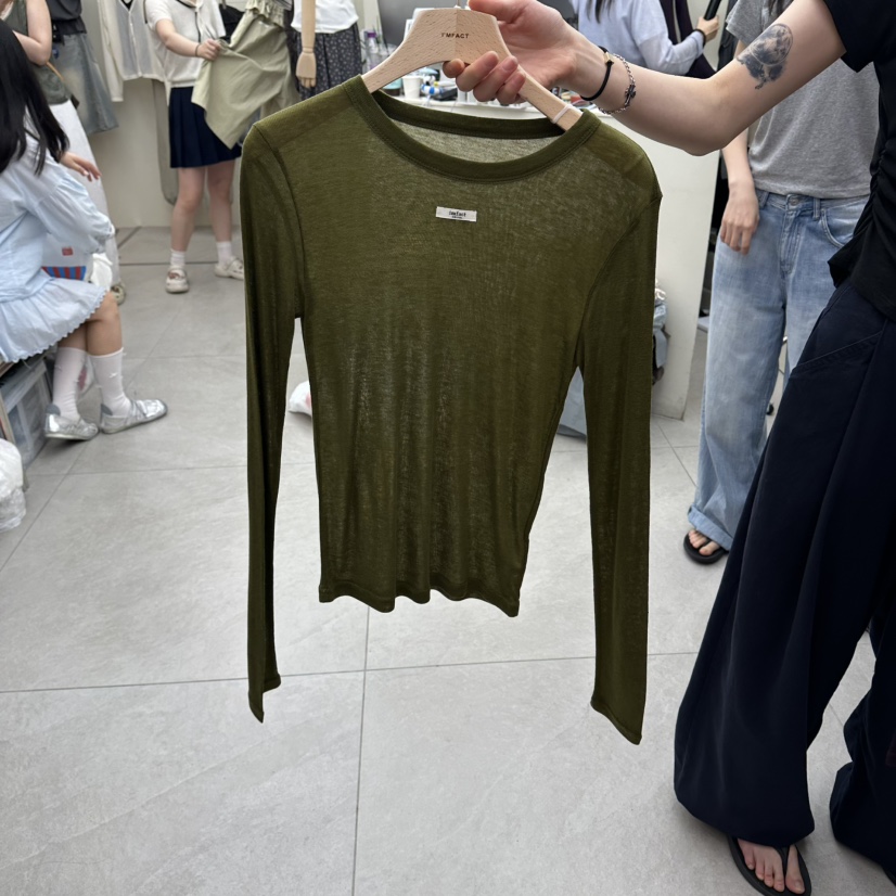 I MFACT韓國直郵女裝新品真品人氣推薦26夏季休閑長袖T恤I MFACT長袖T恤圖色6