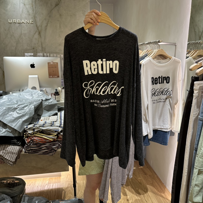 URBANE-P東大門實拍女士新款26夏季熱賣時尚休閑長袖T恤URBANE-P長袖T恤圖色2