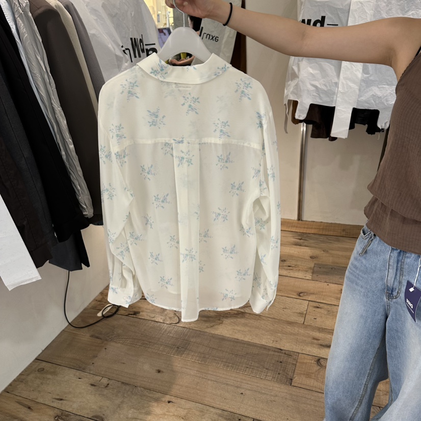 CREAM VILLA韓國代購女裝新品人氣襯衫蕾絲衫雪紡CREAM VILLA襯衫/蕾絲衫