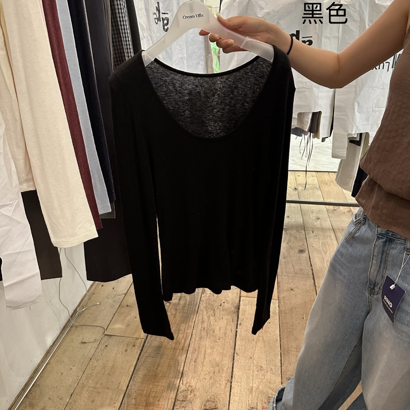 CREAM VILLA東大門實拍女士新品26夏季長袖T恤CREAM VILLA長袖T恤圖色8