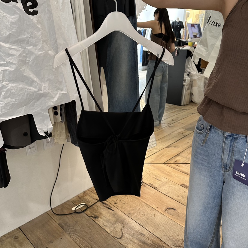 CREAM VILLA韓國代購女士新款休閑吊帶背心CREAM VILLA吊帶/背心