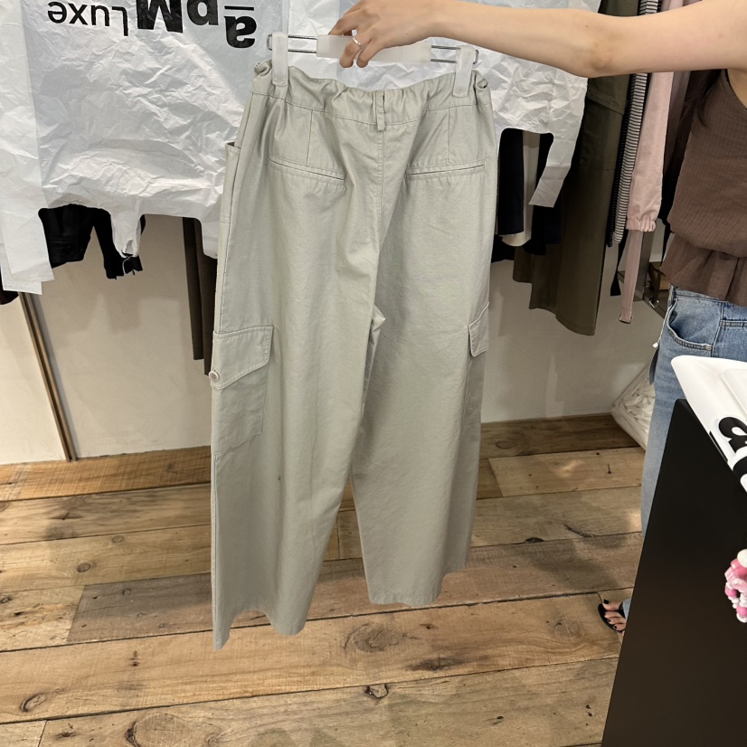 CREAM VILLA韓國代購女裝新品26夏季休閑褲水洗CREAM VILLA休閑褲