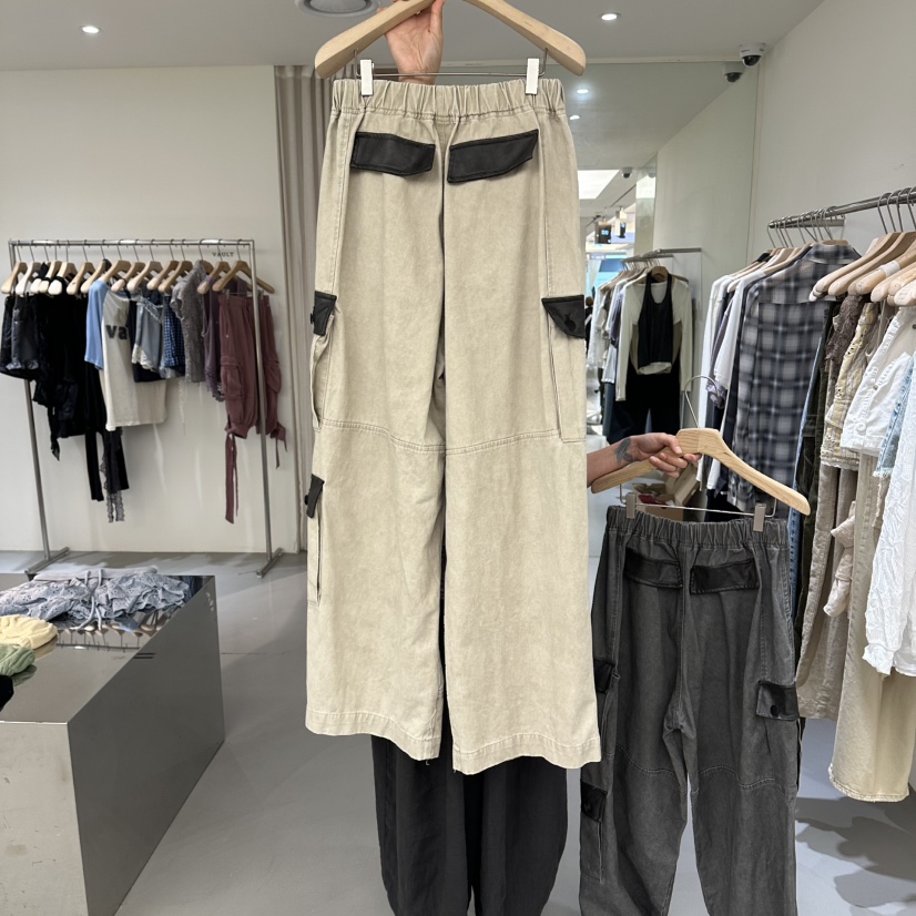 VAULT東大門代購女士新品真品熱賣推薦26夏季人氣休閑褲皮革VAULT休閑褲