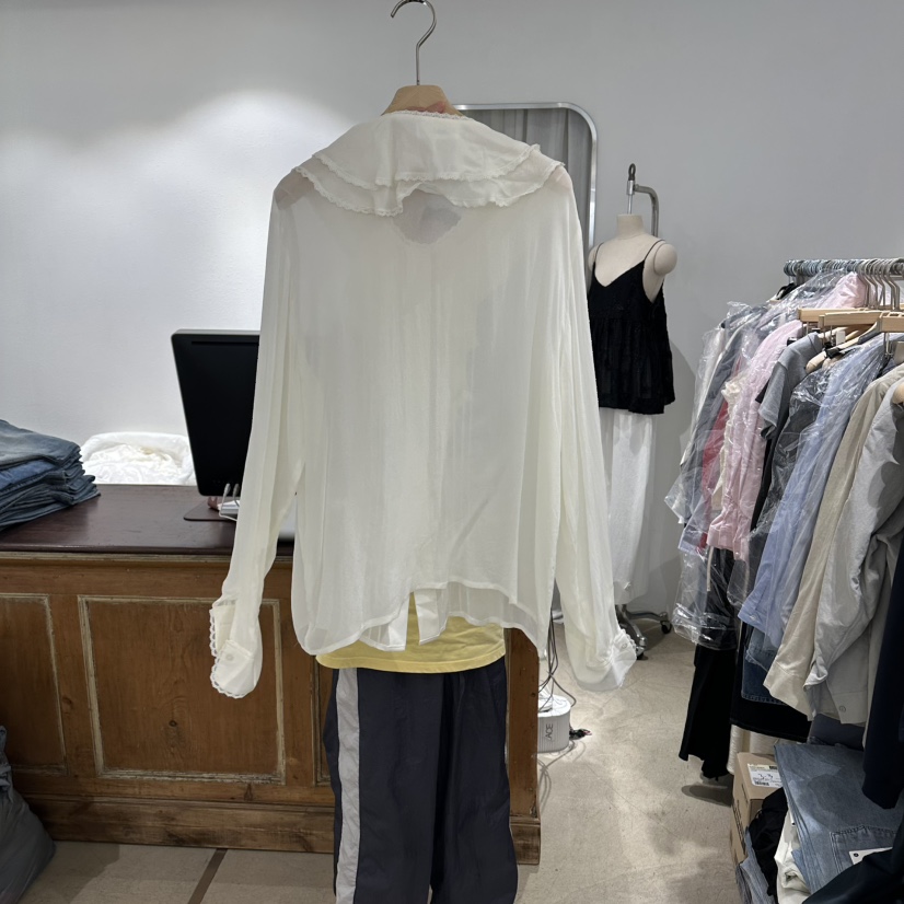 ACKER東大門代購女士新款時尚26夏季熱賣休閑真品襯衫蕾絲衫ACKER襯衫/蕾絲衫