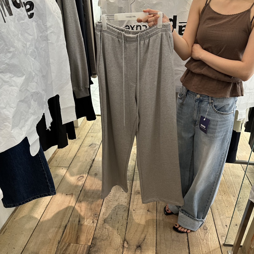 CREAM VILLA東大門代購女士新款休閑休閑褲運動CREAM VILLA休閑褲圖色1