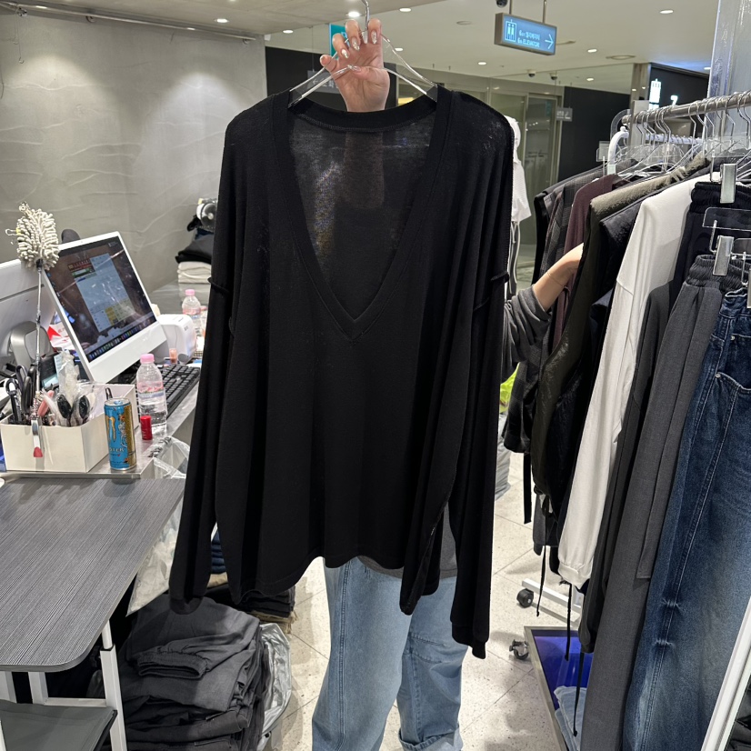 HERTZ-P韓國直郵女士新品休閑人氣26夏季推薦長袖T恤深VHERTZ-P長袖T恤圖色2