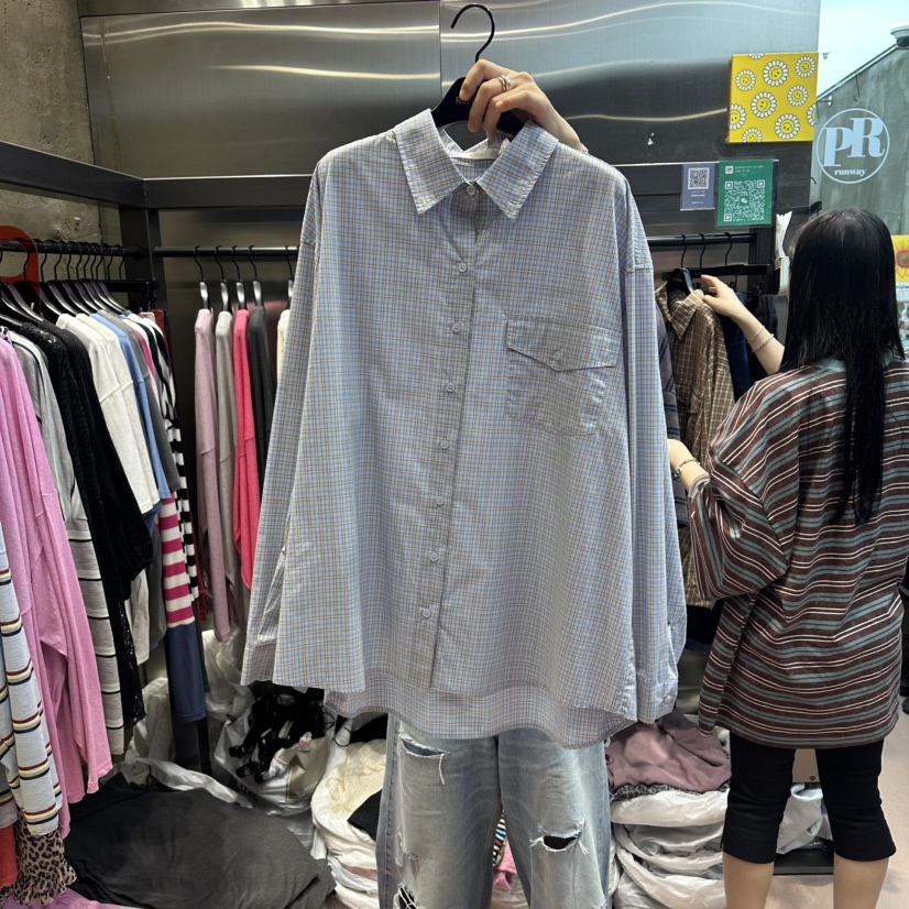 RUNWAY-런웨이東大門實拍女士新品時尚真品熱賣襯衫蕾絲衫RUNWAY-런웨이襯衫/蕾絲衫圖色1
