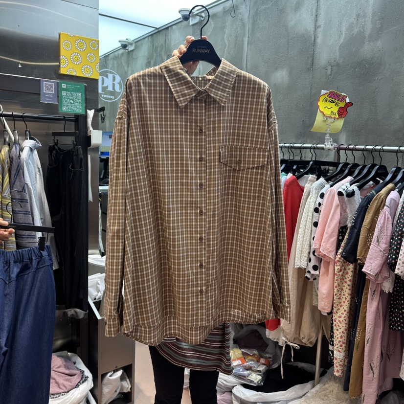 RUNWAY-런웨이東大門實拍女士新品時尚真品熱賣襯衫蕾絲衫RUNWAY-런웨이襯衫/蕾絲衫圖色2
