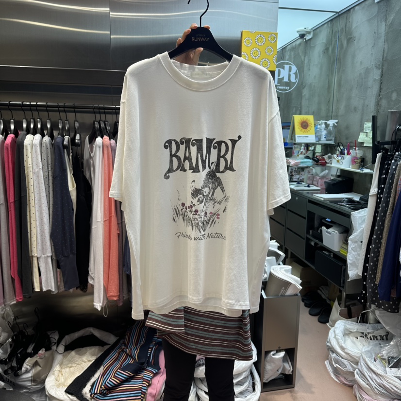 RUNWAY-런웨이東大門代購女士新品休閑人氣26夏季時尚T恤RUNWAY-런웨이T恤圖色1