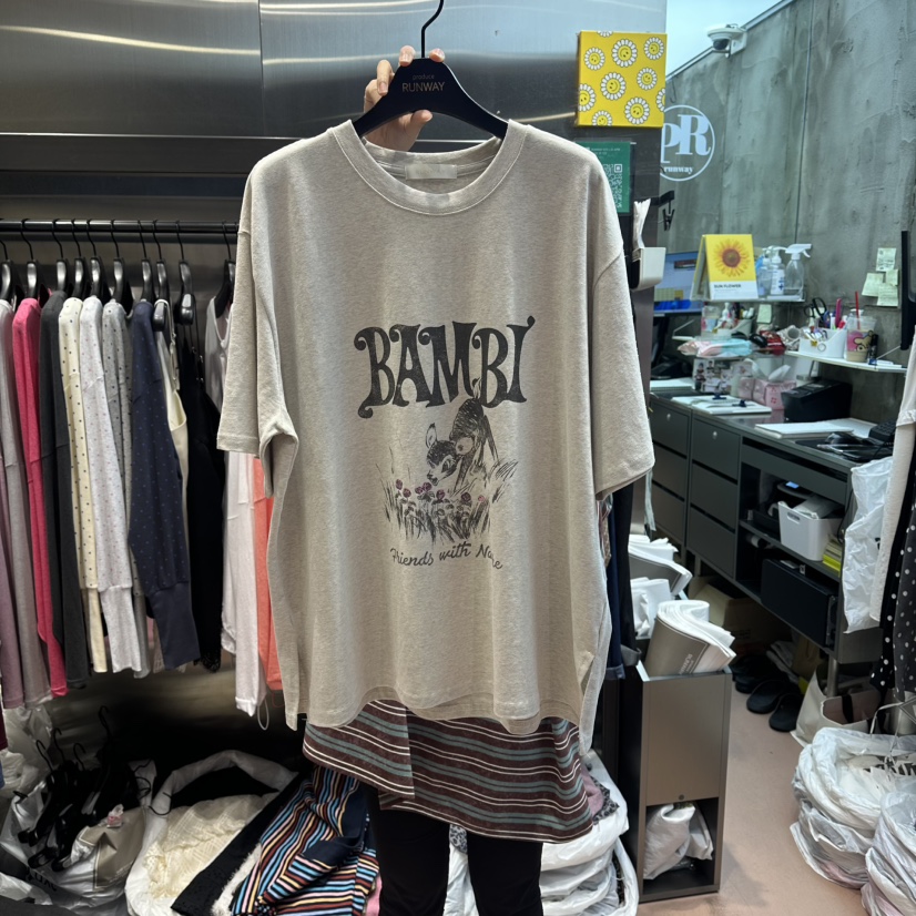 RUNWAY-런웨이東大門代購女士新品休閑人氣26夏季時尚T恤RUNWAY-런웨이T恤圖色2
