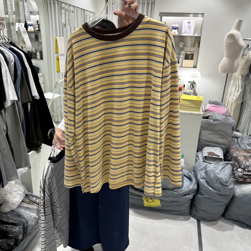 COMBO韓國直郵女裝新品時尚26夏季真品休閑推薦人氣長袖T恤COM_BO長袖T恤圖色3