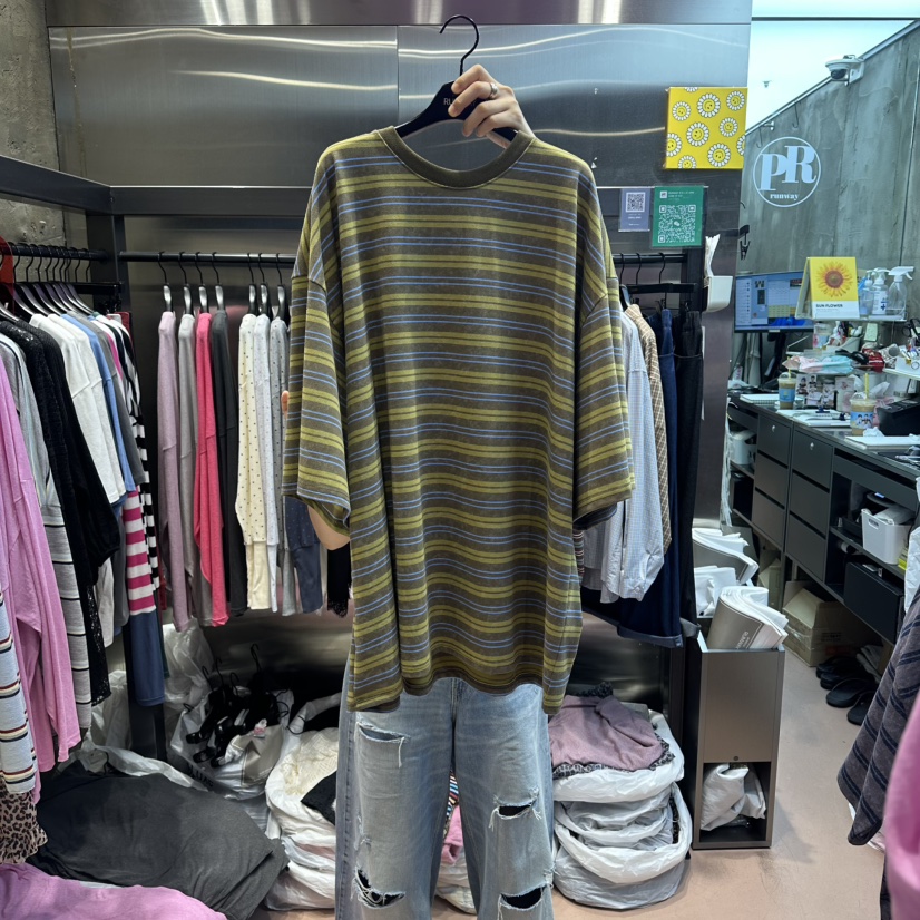 RUNWAY-런웨이東大門直郵女士新品休閑推薦熱賣真品長袖T恤RUNWAY-런웨이長袖T恤圖色2
