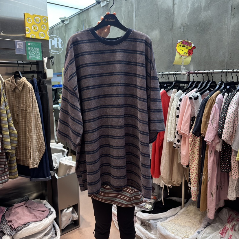 RUNWAY-런웨이東大門直郵女士新品休閑推薦熱賣真品長袖T恤RUNWAY-런웨이長袖T恤圖色3