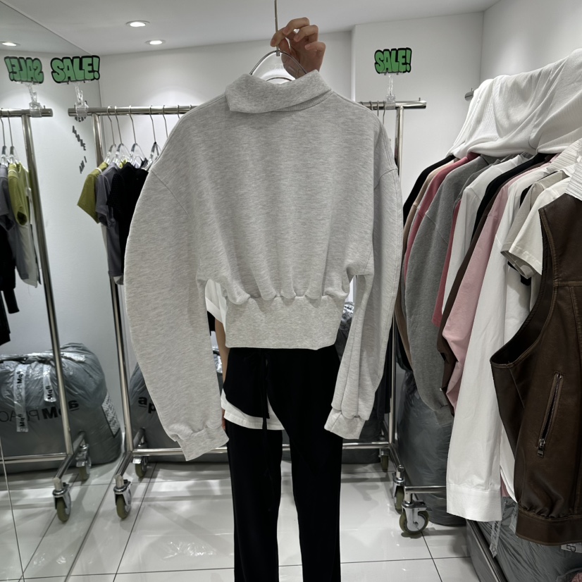 JENNIE韓國代購女士新品26夏季休閑人氣真品推薦衛衣高領JENNIE/VENEFIT衛衣