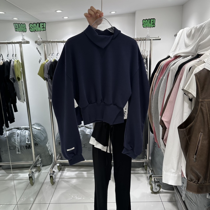 JENNIE韓國代購女士新品26夏季休閑人氣真品推薦衛衣高領JENNIE/VENEFIT衛衣圖色2