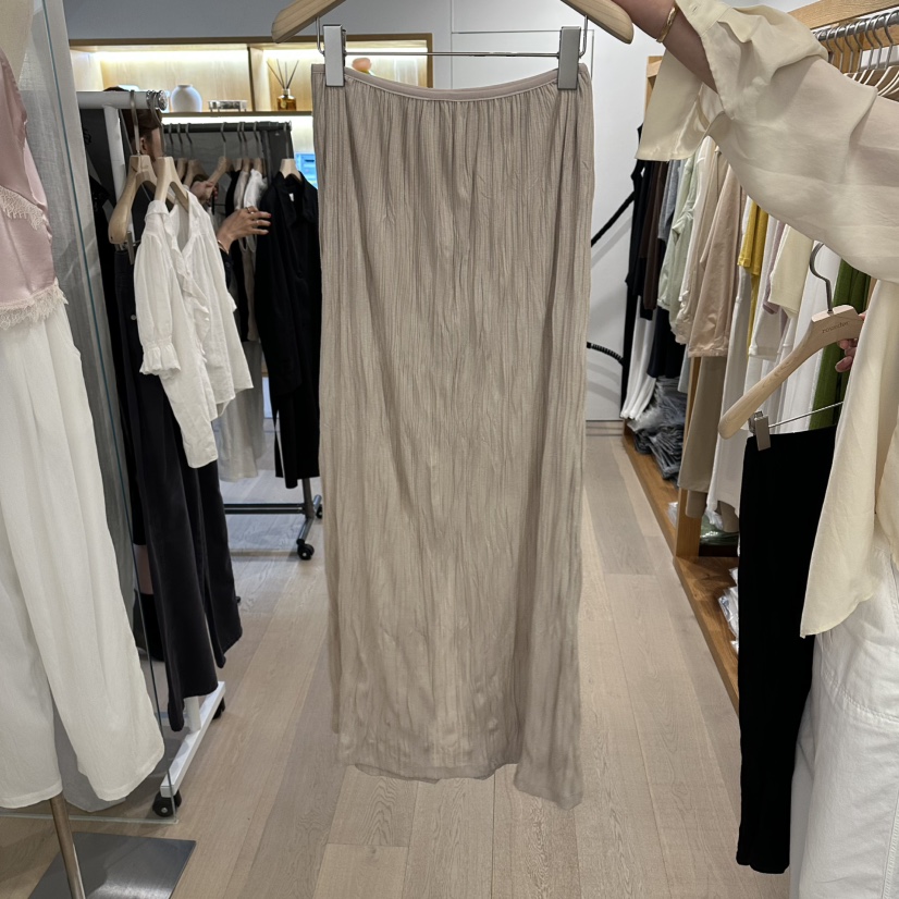 ROUNDER韓國直郵女裝新品26夏季時尚人氣熱賣真品長裙褶皺ROUNDER長裙圖色2