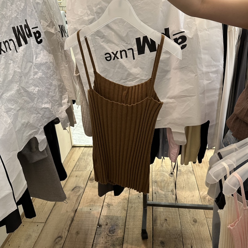 CREAM VILLA東大門實拍女士新品時尚吊帶背心CREAM VILLA吊帶/背心
