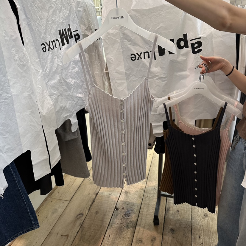 CREAM VILLA東大門實拍女士新品時尚吊帶背心CREAM VILLA吊帶/背心圖色4
