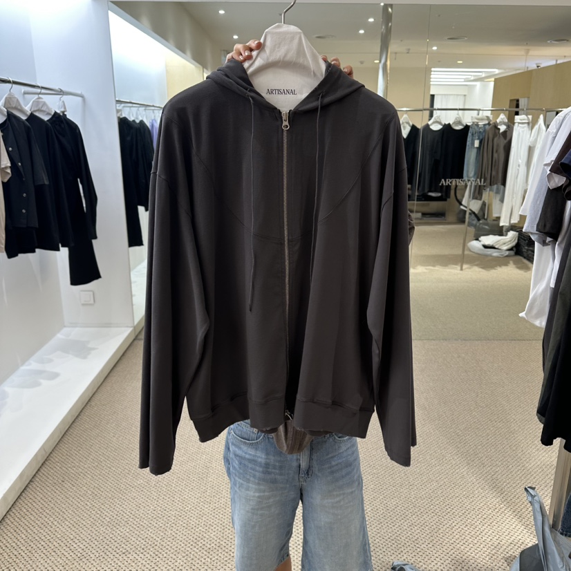 ARTISANAL東大門代購女士新款人氣26夏季衛衣拉鏈連帽衫復古ARTISANAL衛衣圖色2