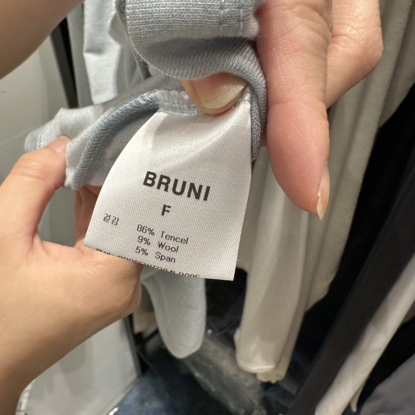 BRUNI/RICOTTA東大門直郵女裝新品熱賣26夏季休閑長袖T恤BRUNI/RICOTTA長袖T恤