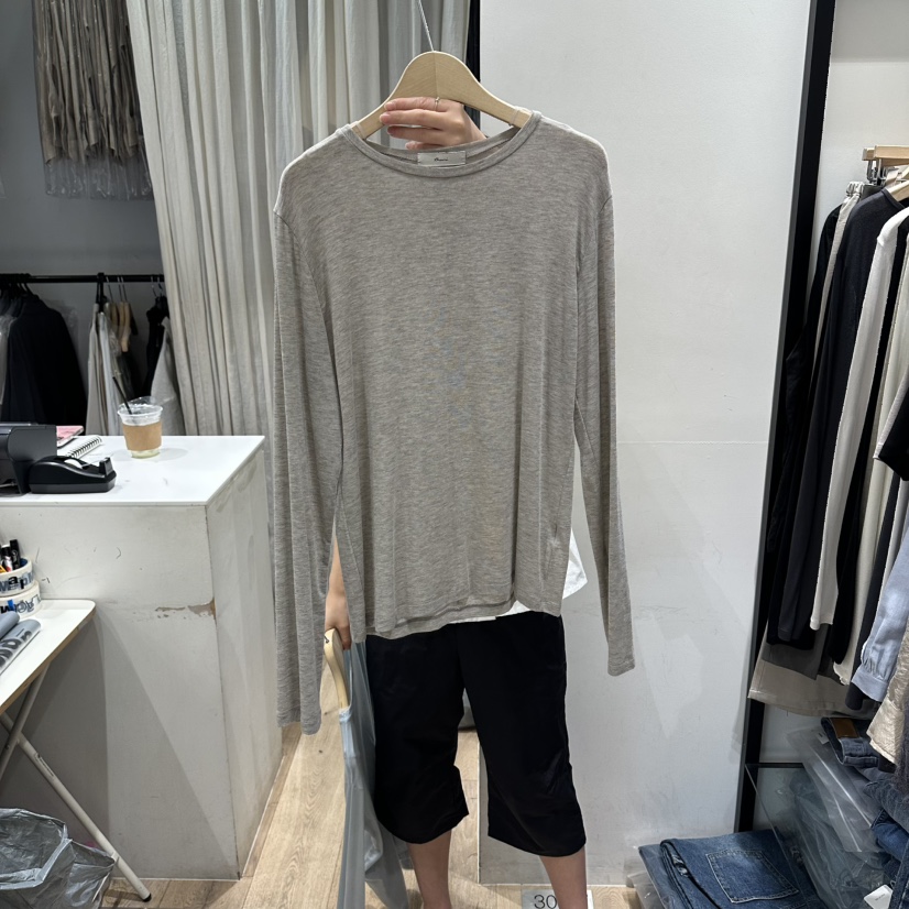 BRUNI/RICOTTA東大門直郵女裝新品熱賣26夏季休閑長袖T恤BRUNI/RICOTTA長袖T恤圖色3