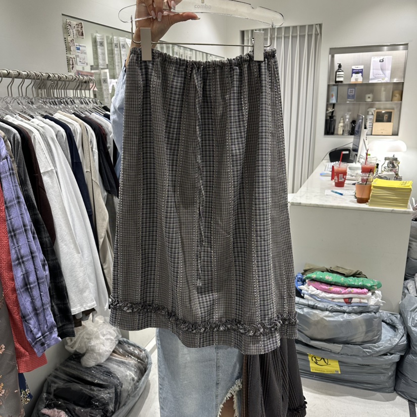 COMBO韓國代購女士新品26夏季熱賣推薦時尚真品休閑人氣長裙COM_BO長裙圖色1
