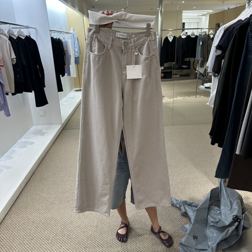 ARTISANAL韓國直郵女士新品26夏季人氣休閑真品休閑褲染色ARTISANAL休閑褲圖色1