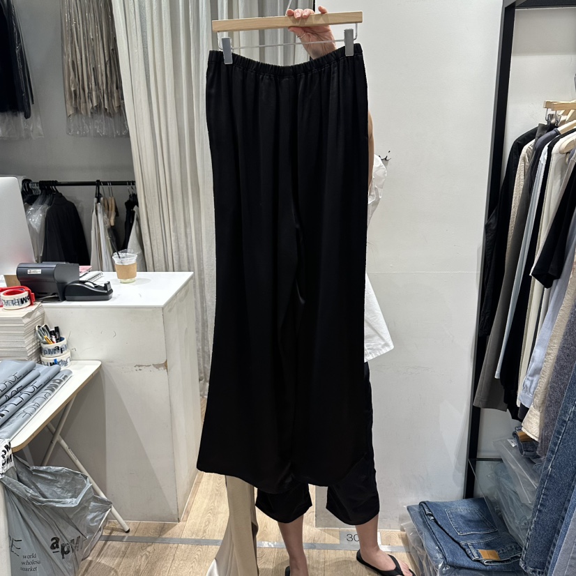 BRUNI/RICOTTA東大門實拍女士新品休閑26夏季真品休閑褲緞BRUNI/RICOTTA休閑褲