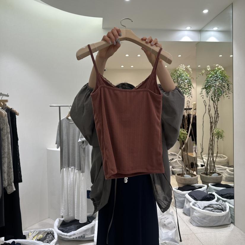GRACIA韓國直郵女裝新款推薦熱賣時尚真品26夏季吊帶背心羅紋GRACIA吊帶/背心