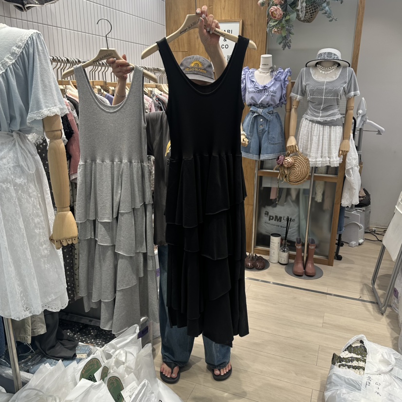 MARI CO東大門直郵女裝新款熱賣休閑時尚26夏季真品連衣裙MARI CO連衣裙圖色3黑色