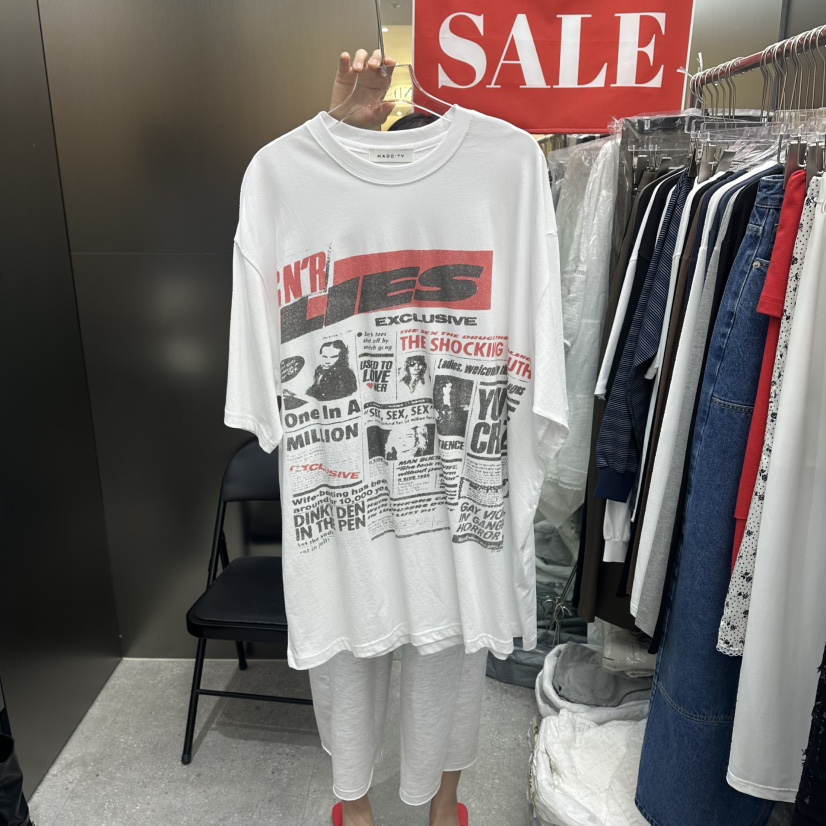 MADCITY/SAGAFURS韓國代購女士新品休閑時尚26夏季推薦T恤MADCITY/SAGAFURST恤圖色1