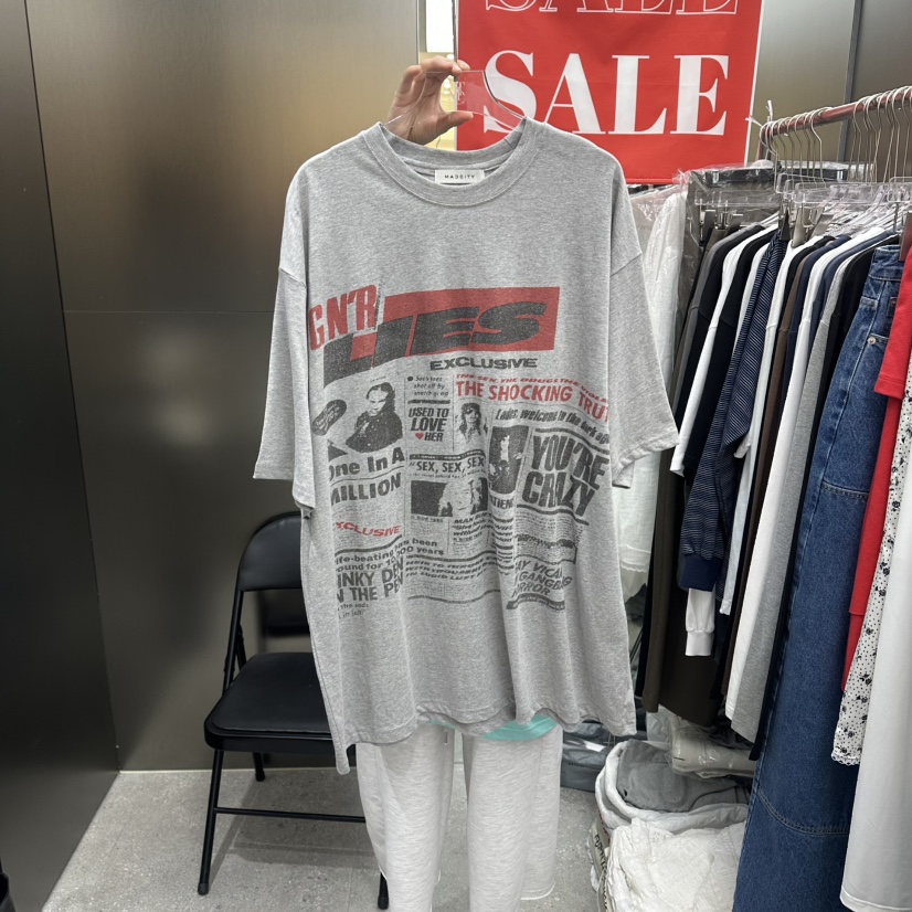 MADCITY/SAGAFURS韓國代購女士新品休閑時尚26夏季推薦T恤MADCITY/SAGAFURST恤圖色2