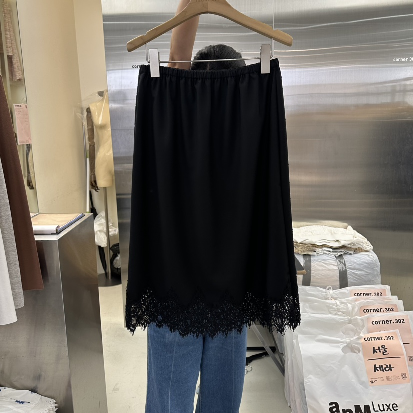 CORNER東大門代購女士新品真品26夏季熱賣半身裙中短裙蕾絲CORNER.302半身裙/中短裙圖色3