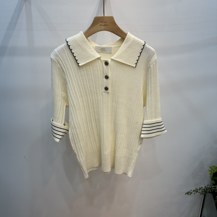 ABLESTUDIO韓國直郵女裝新品推薦26夏季真品時尚休閑針織衫ABLESTUDIO針織衫圖色1