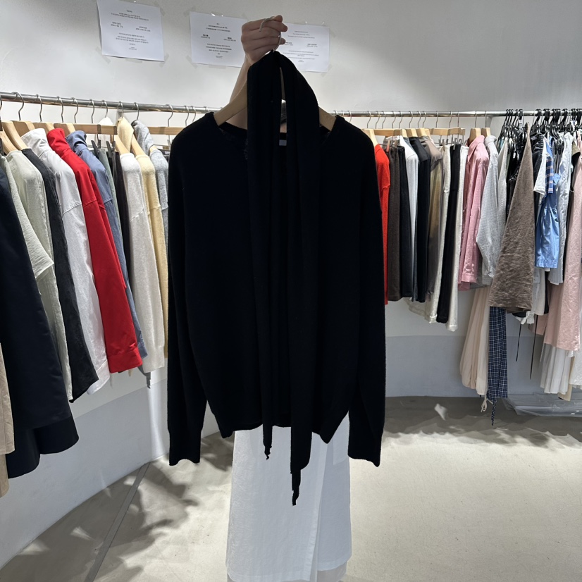 ROOM K-P東大門實拍女裝新品真品熱賣時尚針織衫含圍巾roomk針織衫圖色4