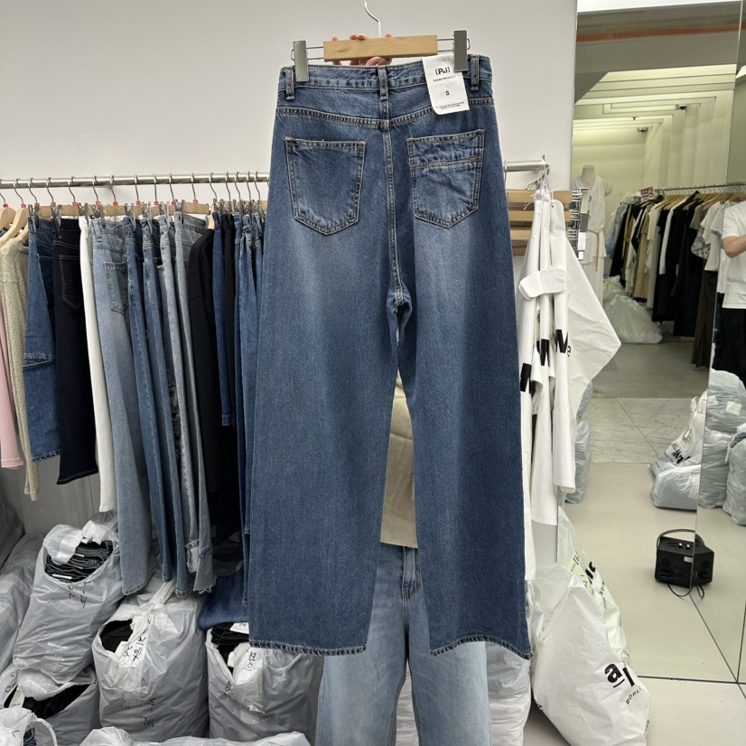 PAI韓國直郵女士新品熱賣26夏季推薦人氣時尚真品休閑牛仔褲[PΛi]_PAi牛仔褲