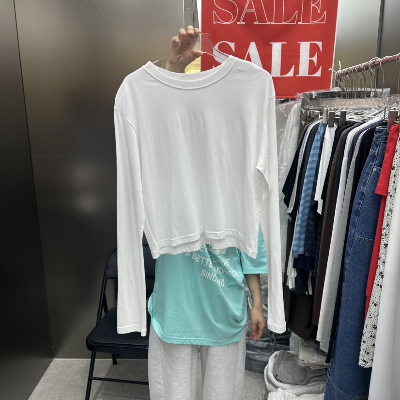 MADCITY/SAGAFURS韓國代購女裝新品推薦時尚26夏季長袖T恤MADCITY/SAGAFURS長袖T恤圖色1