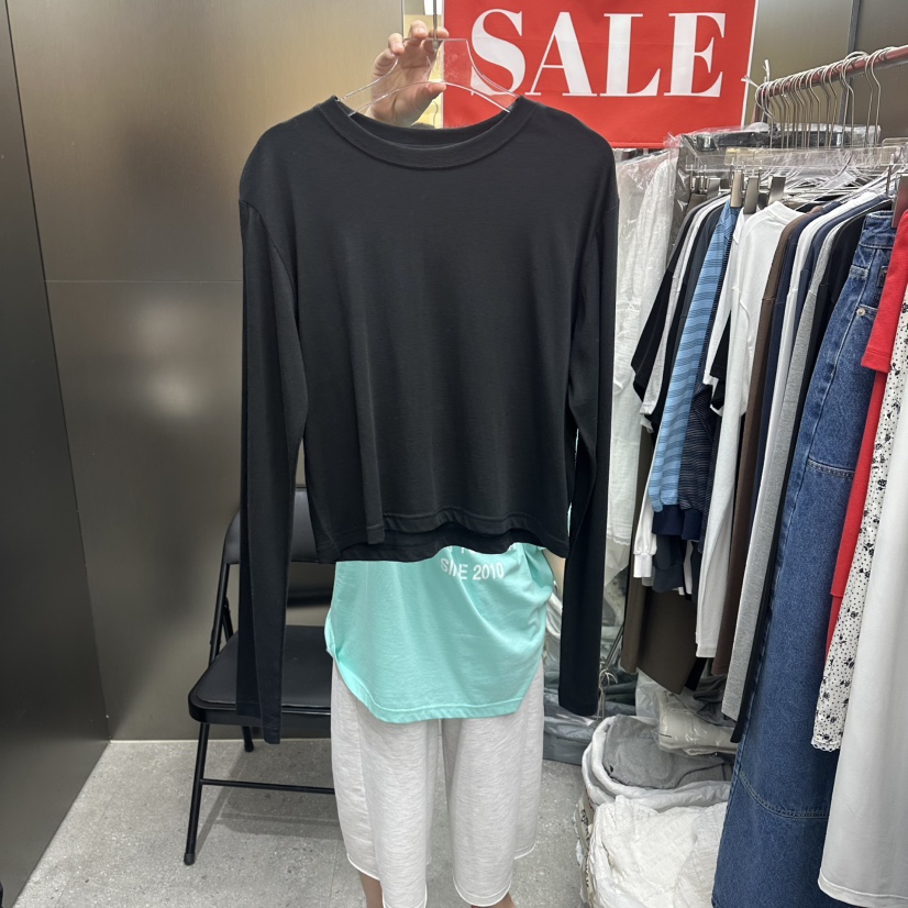 MADCITY/SAGAFURS韓國代購女裝新品推薦時尚26夏季長袖T恤MADCITY/SAGAFURS長袖T恤圖色2