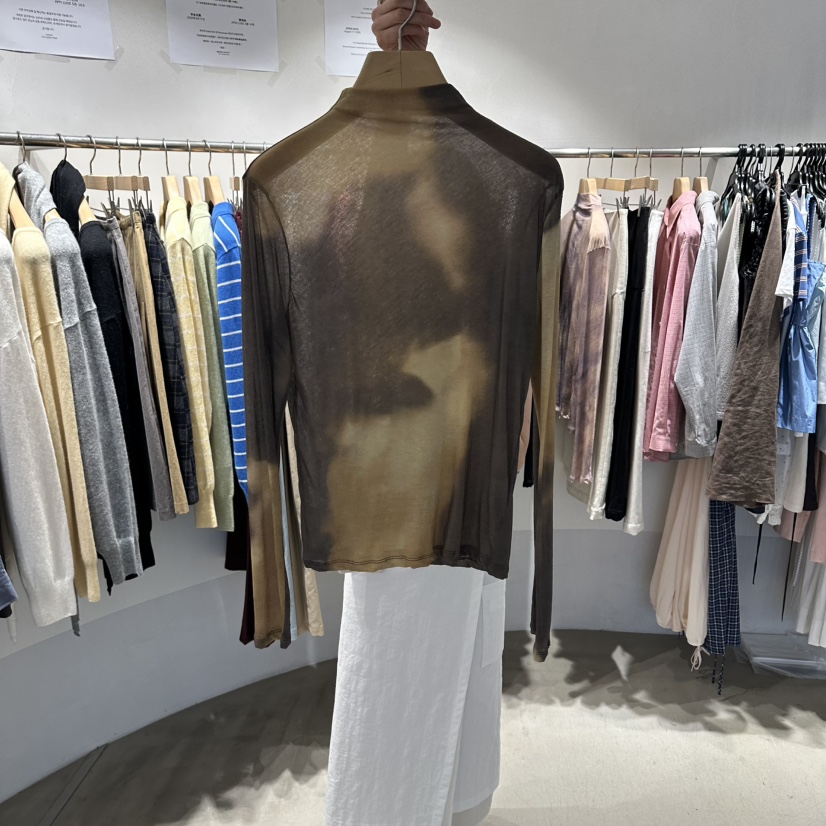 ROOM K-P韓國直郵女裝新品推薦26夏季熱賣時尚長袖T恤高領roomk長袖T恤圖色4