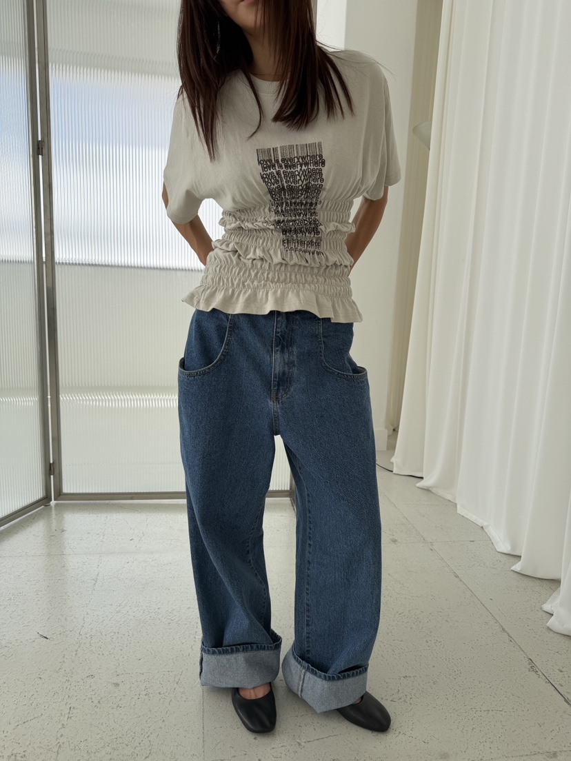 FRANC—L韓國直郵女裝新款時尚真品休閑推薦26夏季牛仔褲口袋FRANC牛仔褲