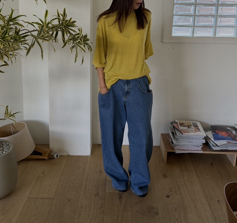 FRANC—L韓國直郵女裝新款時尚真品休閑推薦26夏季牛仔褲口袋FRANC牛仔褲